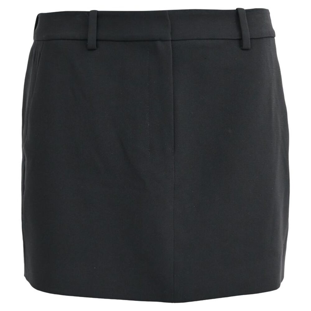 Theory Mini Trouser Skirt in Black Triacetate